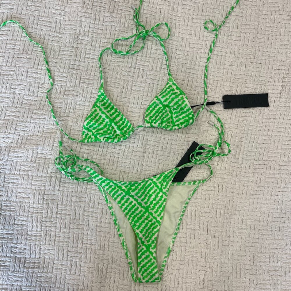 Triangl Swimwear Bikini Set Lime Green Size M/L